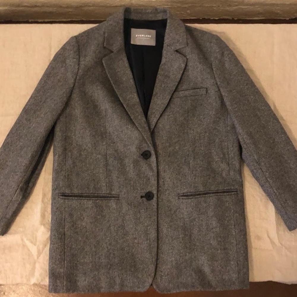 Everlane Grey Oversized Blazer